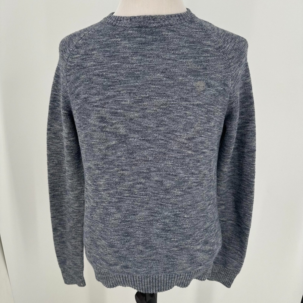 Timberland Stocker Brook Pullover Sweater MENS Gray Cotton Crewneck SIZE SMALL